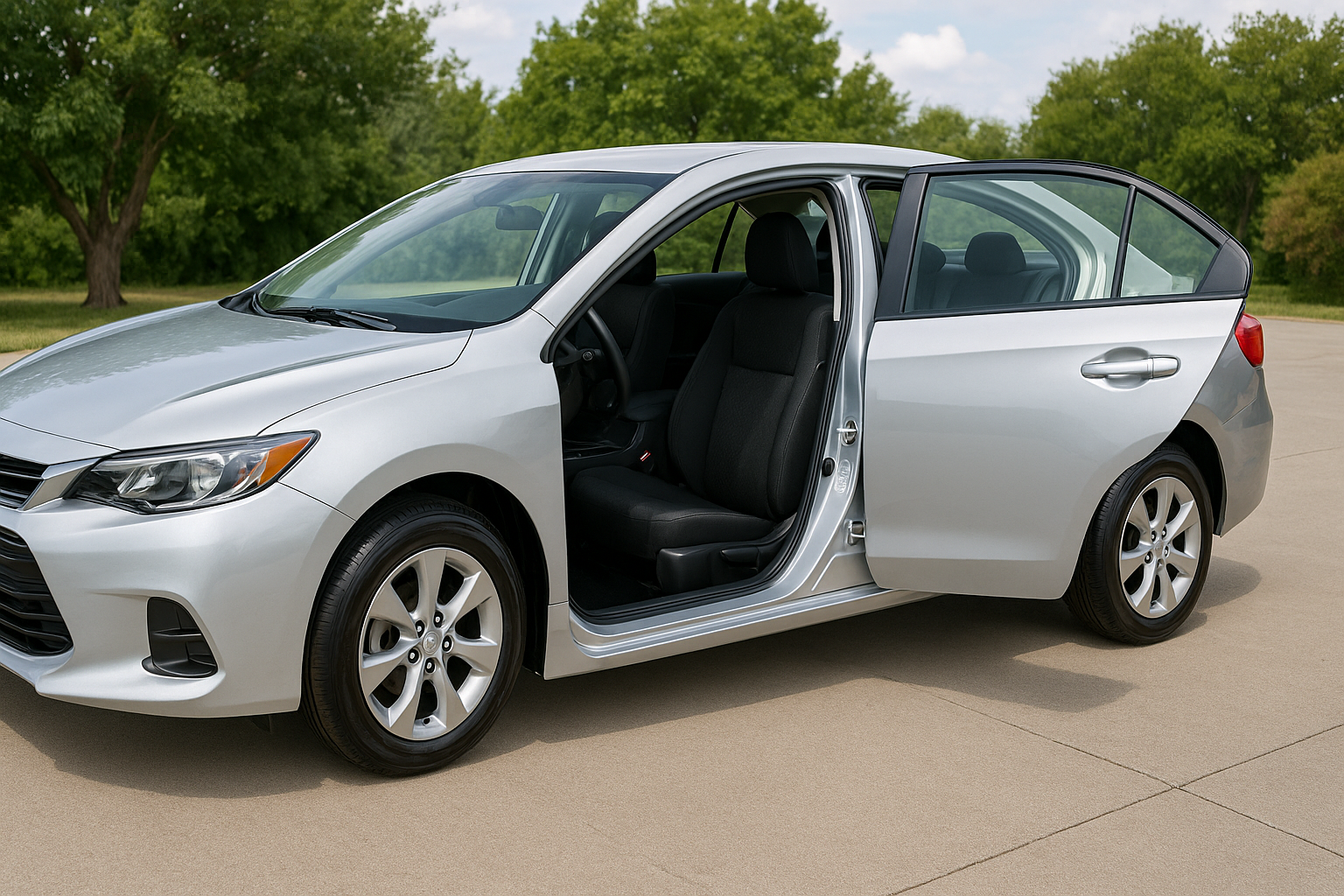 car interior and exterior
